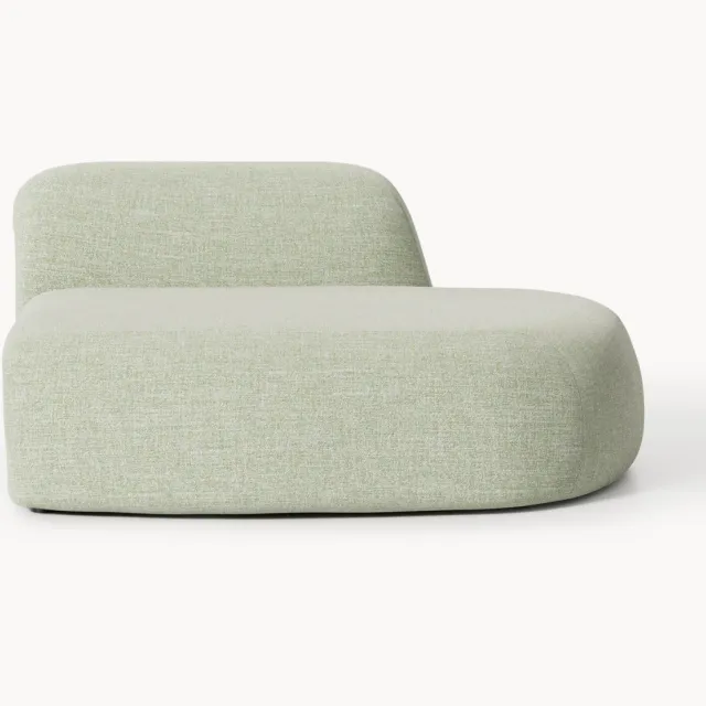 Westwing Collection Bouclé chaise module Wolke Lichtgroen