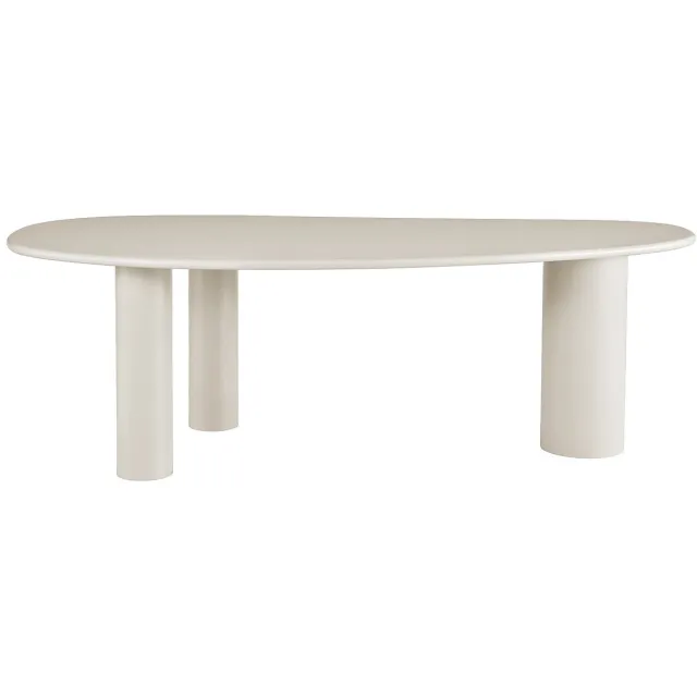 Vente-unique Eettafel voor 8 personen van MDF - Beige - OLASKO