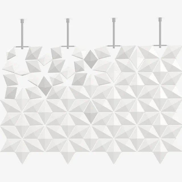 bloomming Hangend Kamerscherm Facet 136x112cm (bxh) - Wit
