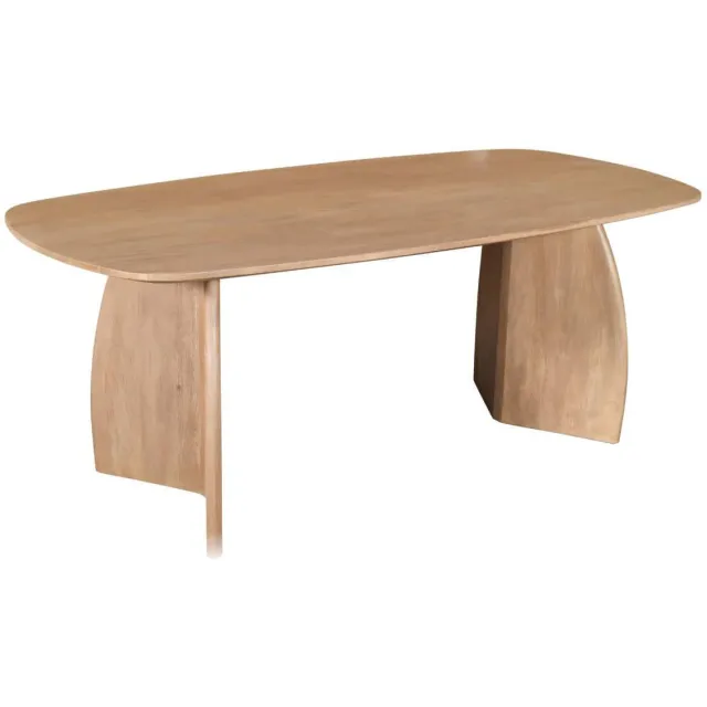 Giga Meubel Eettafel Majada - Deens Ovaal Naturel Mangohout - 200x100x76cm