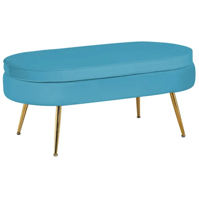 poef Chanelle blauw