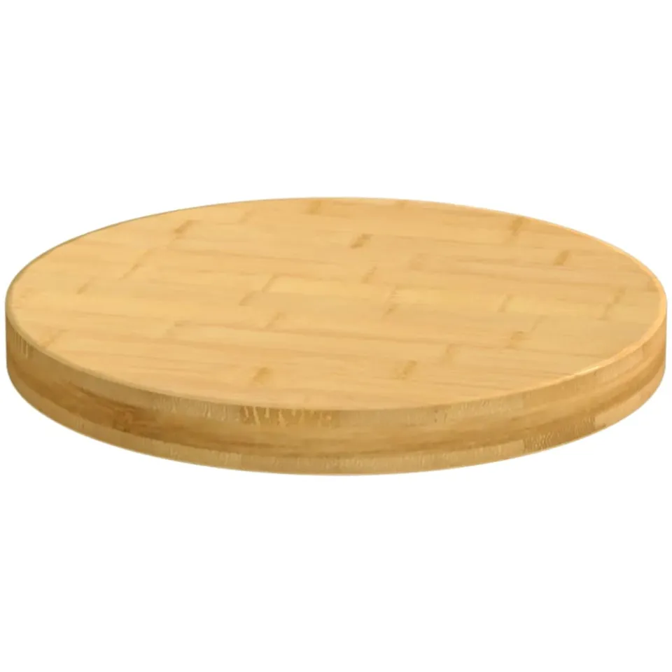 vidaXL Tafelblad Ø 40x4 cm bamboe bruin, foto 2