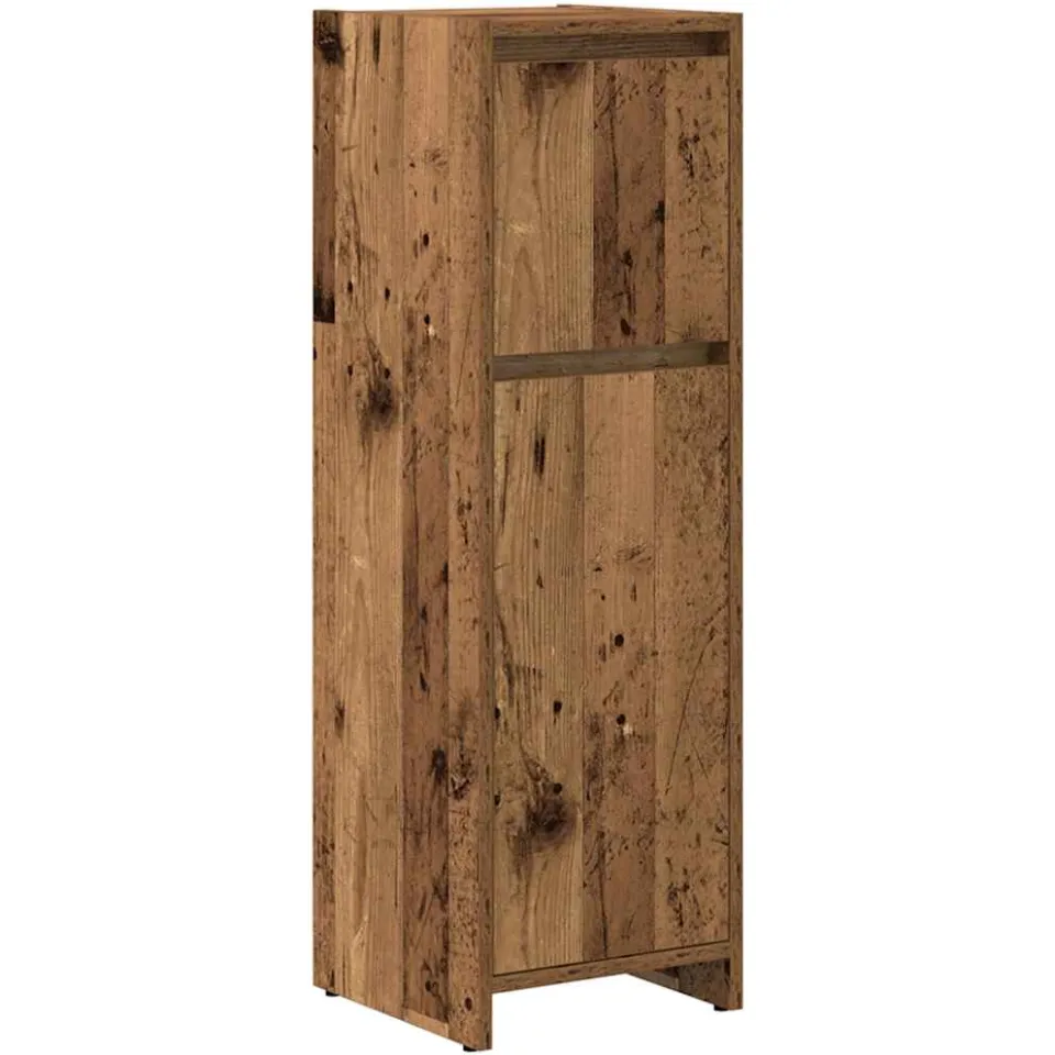 vidaXL 3-delige Badkamermeubelset bewerkt hout oud houtkleurig bruin, foto 3