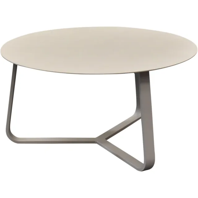 AVH-Collectie Pula lounge tuintafel 75xH40 cm rond natural sand Zand / Latte / Linen