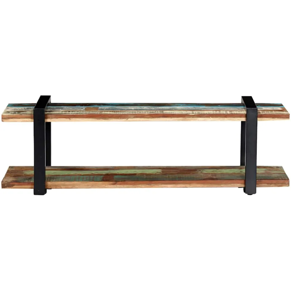 vidaXL Tv-meubel 130x40x40 cm massief gerecycled hout meerkleurig, foto 3