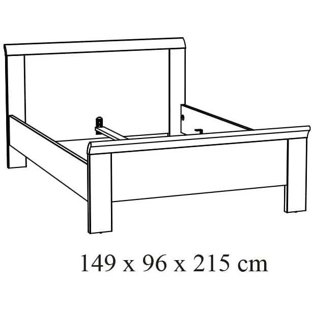 2-persoonsbed Benja-14 beige