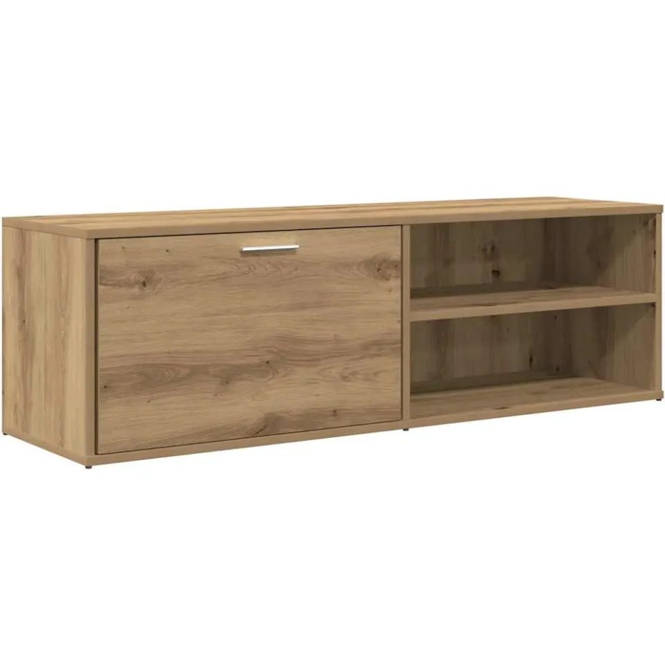 vidaXL Tv-meubel 120x34x37 cm bewerkt hout artisanaal eikenkleur, foto 3