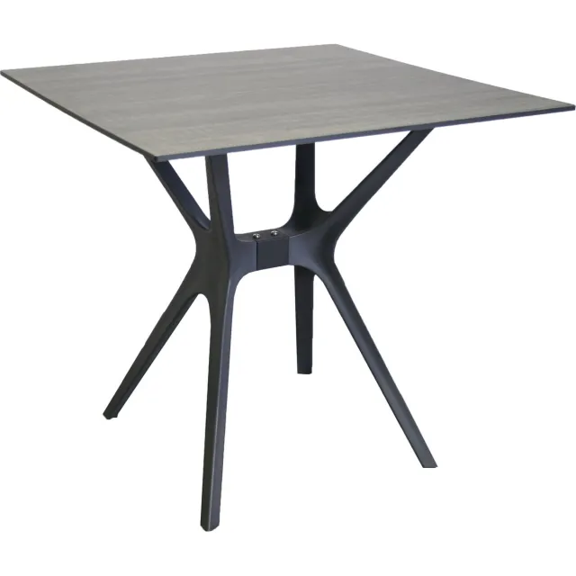 SenS-Line Jasper Tuintafel - Kunststof - 80cm - Grijs