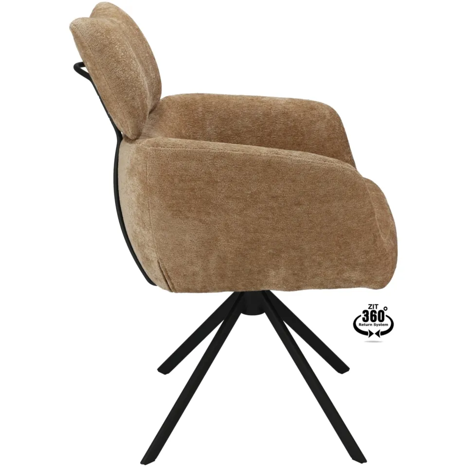 Wehkamp Home Isa armstoel camel, foto 3