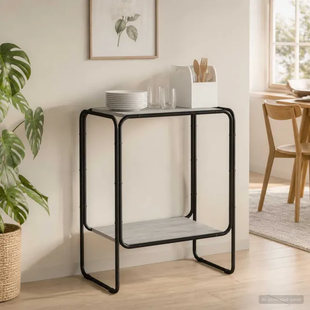 vidaXL Dressoir Grijs Sonoma 60 x 38 x 75 cm Bewerkt hout, foto 2