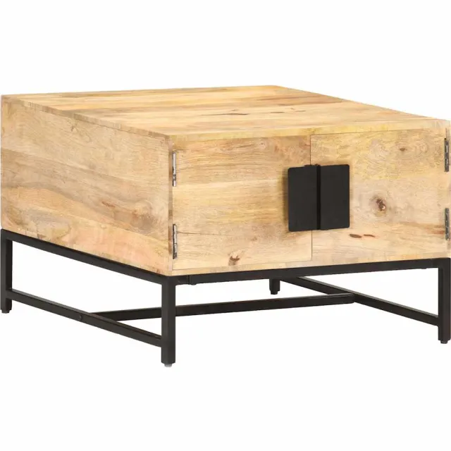vidaXL Salontafel 67x67x45 cm massief mangohout Bruin