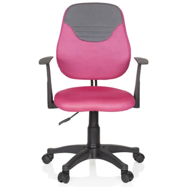 hjh office Kinder bureaustoel KIDDY STYLE stof roze/grijs hjh OFFICE