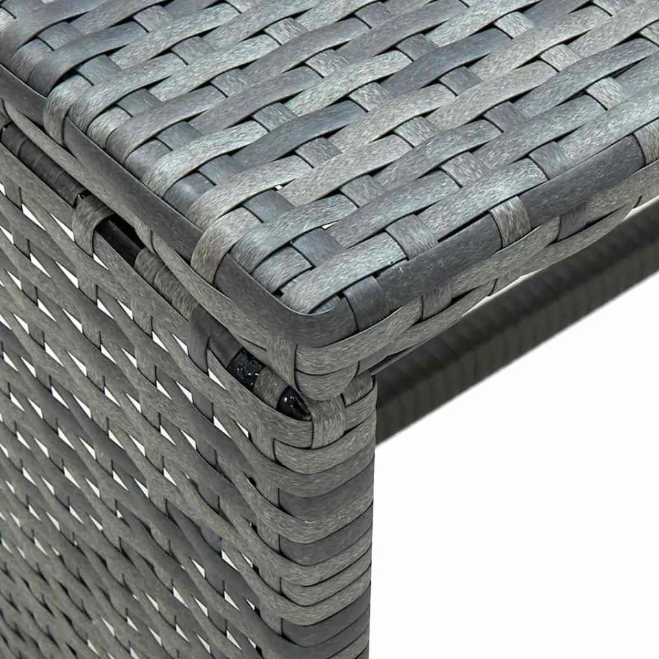 vidaXL Salontafel 70x40x38 cm poly rattan antraciet, foto 4
