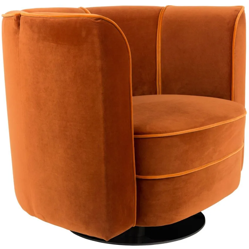 Dutchbone fauteuil Flower oranje, foto 6