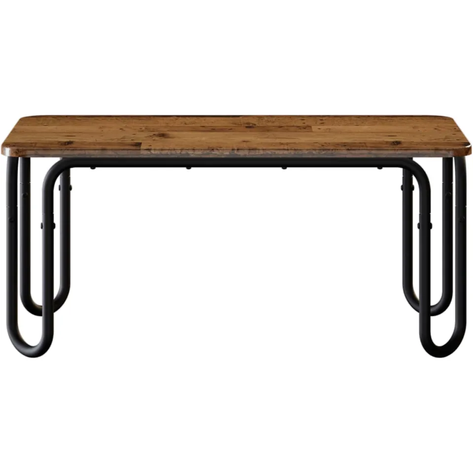 vidaXL Salontafel Oud hout 100 x 50 x 45 cm Bewerkt hout Bruin