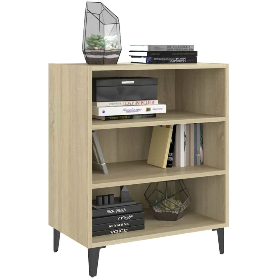 vidaXL Dressoir 57x35x70 cm bewerkt hout sonoma eikenkleurig