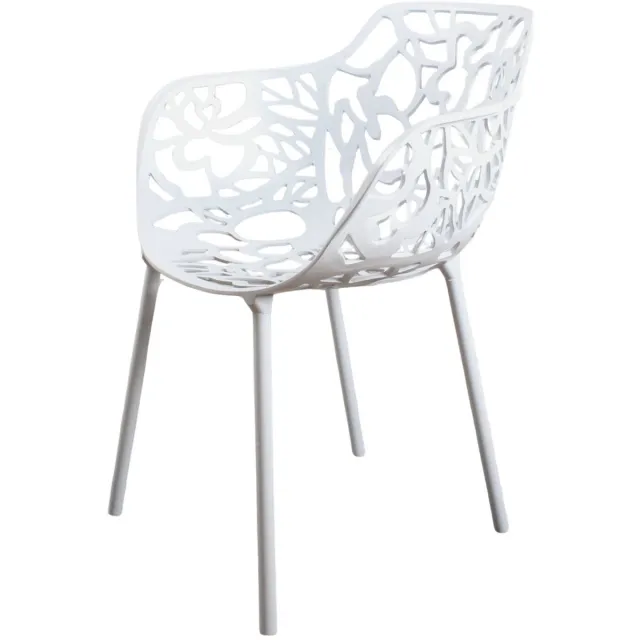 DS4U Cast magnolia stoel met arm wit