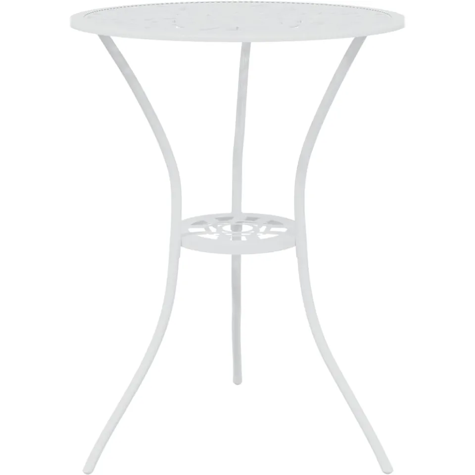 vidaXL 3-delige Bistroset gietaluminium wit, foto 3
