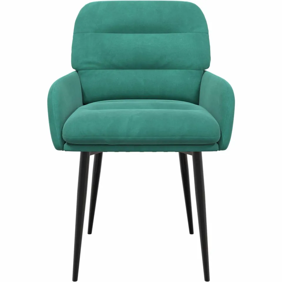 vidaXL Eettafelstoelen 2 st fluweel Turquoise 59 x 59,5 x 90 cm