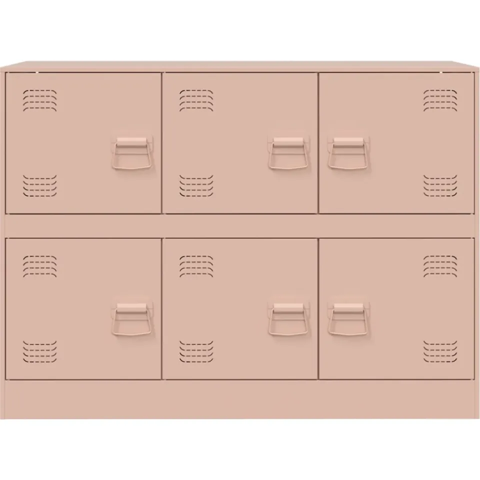 vidaXL Dressoir 99x39x73 cm staal roze, foto 4