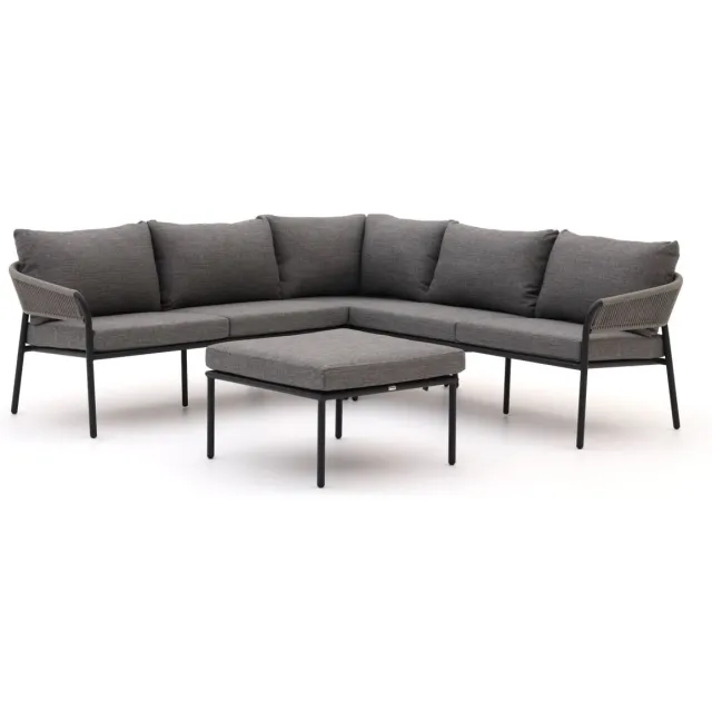 Bellagio tuinmeubelen Bellagio Nova Siri hoek loungeset 4-delig Grijs