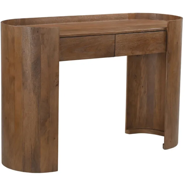 DÉJA Living Sidetable Xandrine - Donkerbruin Hout - 120x45x82cm