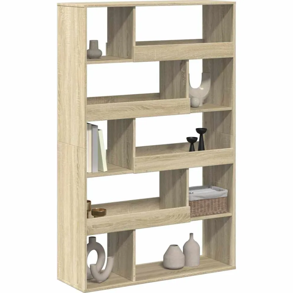 vidaXL Boekenkast 100x33x156,5 cm bewerkt hout sonoma eikenkleurig Bruin