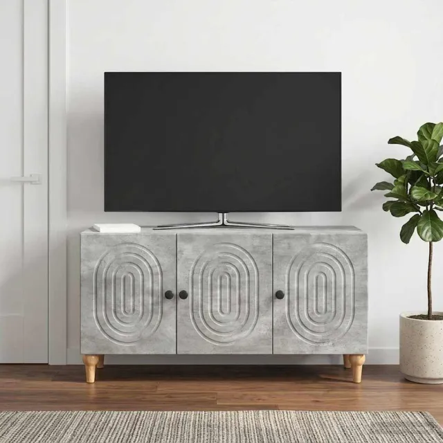 vidaXL TV-kast 99 x 34,5 x 50 cm Betongrijs Bewerkt hout grijs, foto 2