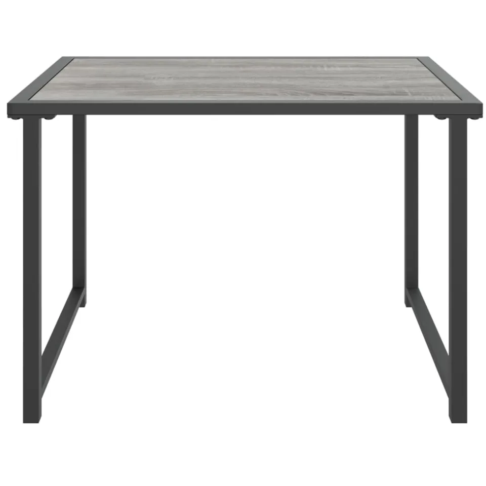 vidaXL Tuintafel 55x40x37 cm staal antracietkleurig Anthraciet