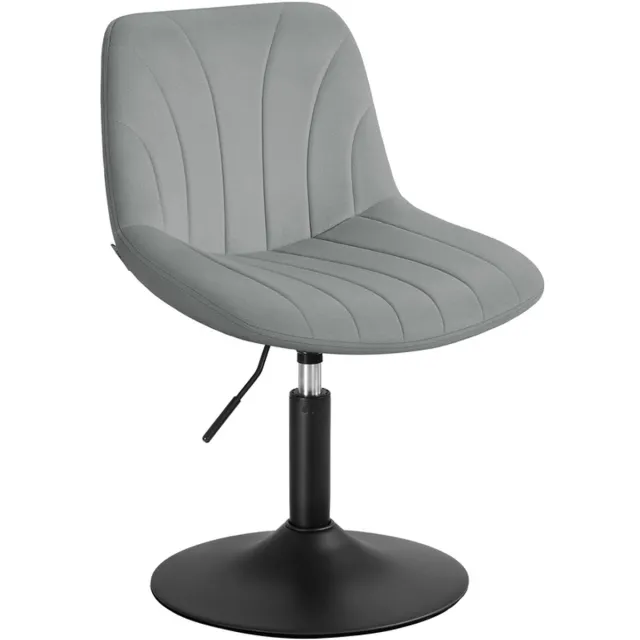 Songmics Make-upstoel met rugleuning en draaibare zitting - 38 x 43 cm - Duifgrijs