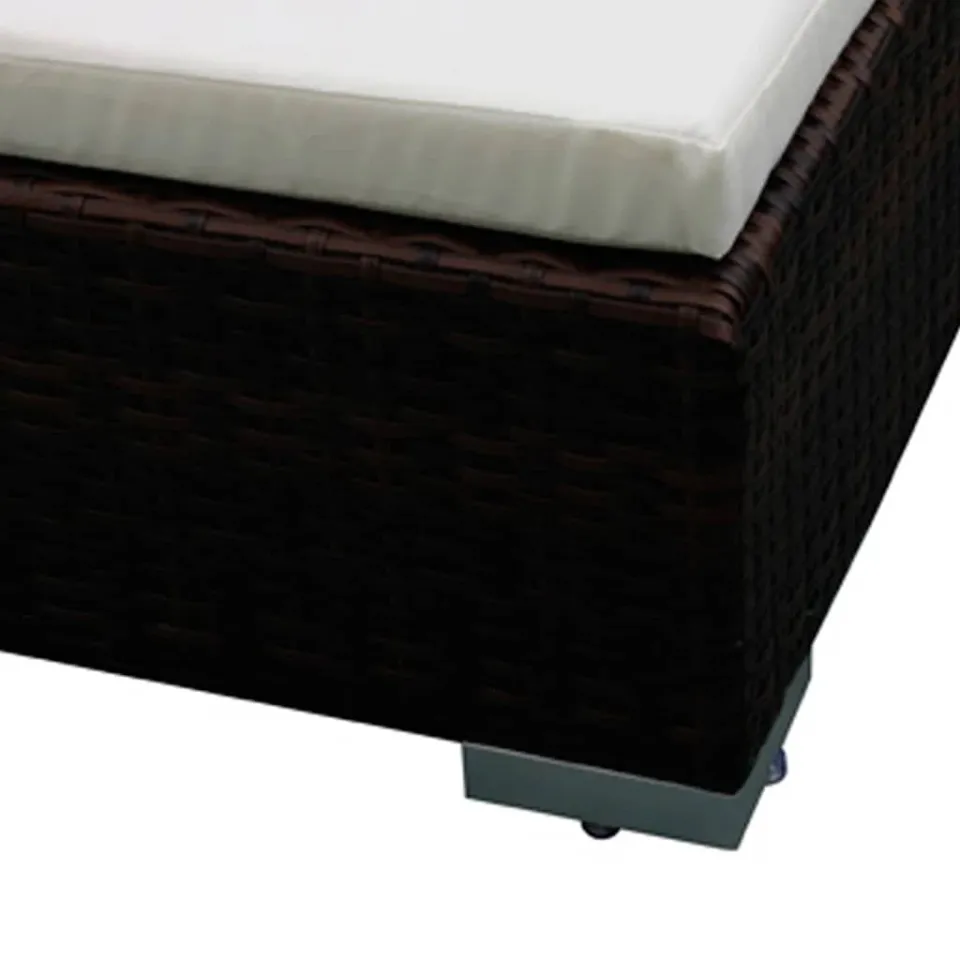 vidaXL 8-delige Loungeset met kussens poly rattan bruin, foto 4