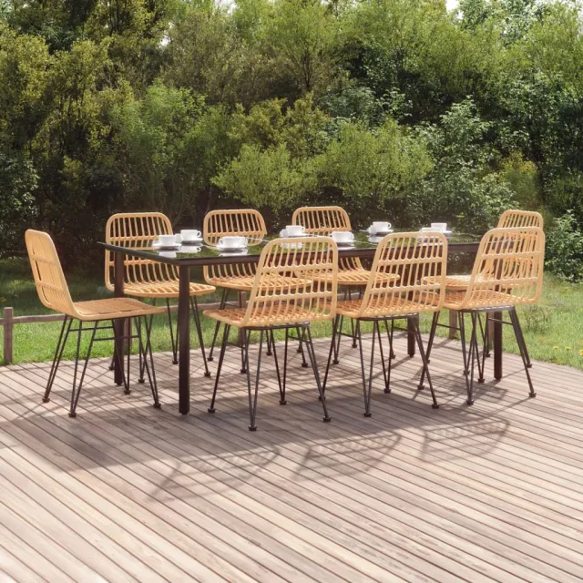 vidaXL 9-delige Tuinset poly rattan bruin, foto 2