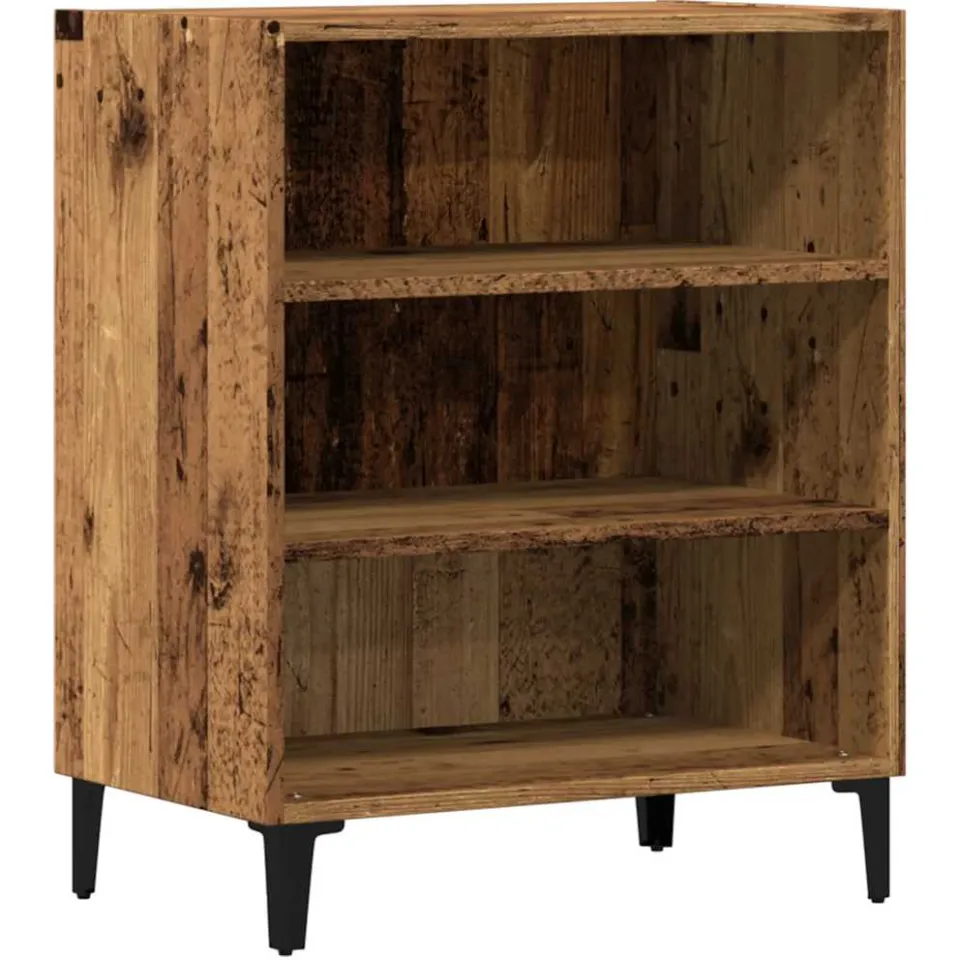 vidaXL Dressoir 57x35x70 cm bewerkt hout oud houtkleurig Bruin