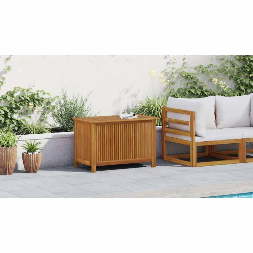 vidaXL Tuinbox 90x50x58 cm massief acaciahout bruin, foto 3