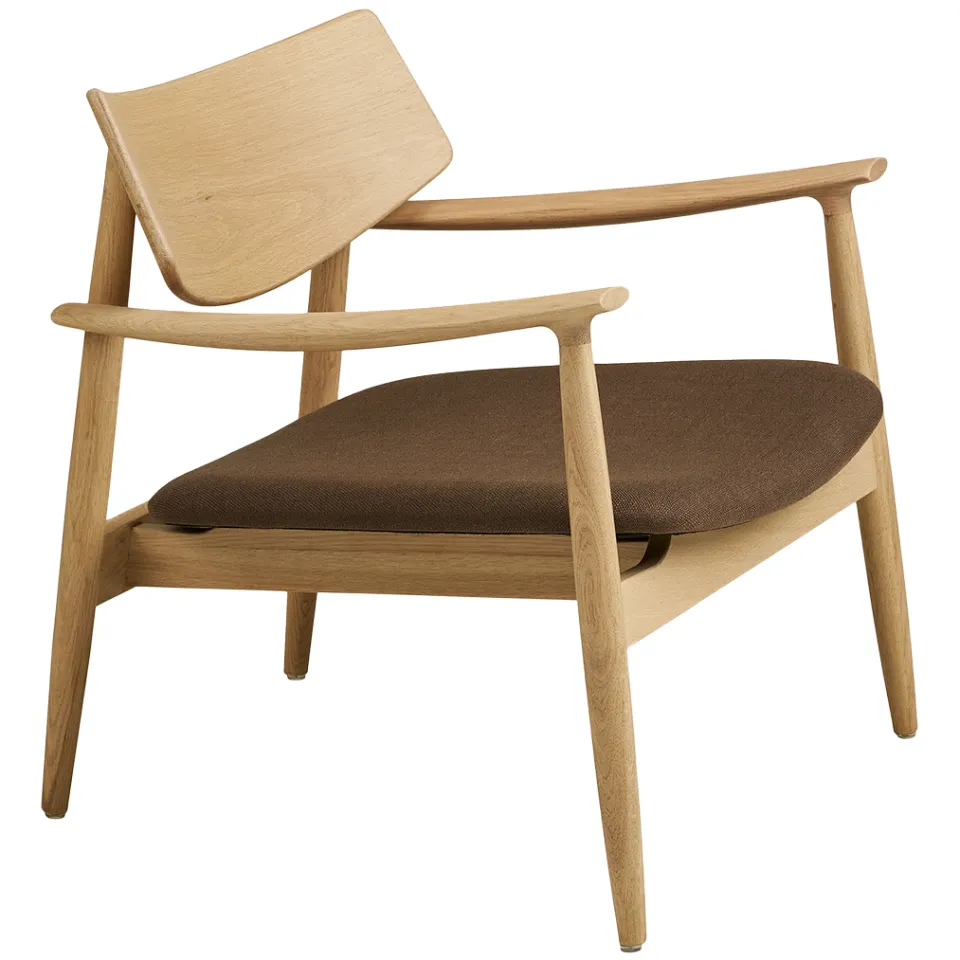 Artichok Otto eikenhouten fauteuil met bruin zitkussen - naturel, foto 4