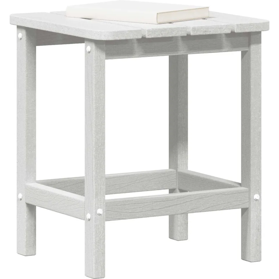 vidaXL Bijzettafel Wit 38 x 38 x 46 cm Polyetheen