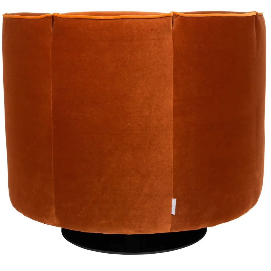 Dutchbone fauteuil Flower oranje, foto 3