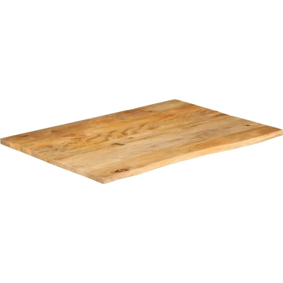 vidaXL Tafelblad met natuurlijke rand 110x80x3,8 cm massief mangohout bruin, foto 2