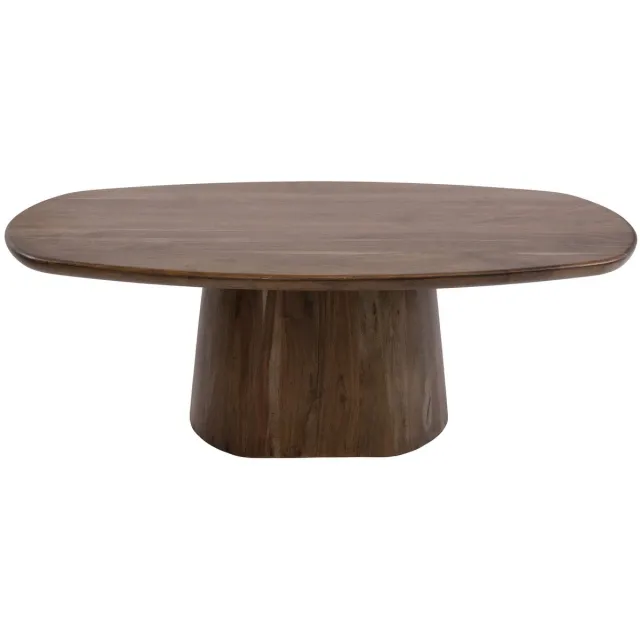 Giga Living Giga Meubel Salontafel Central - Bruin Hout - 135x70x35cm