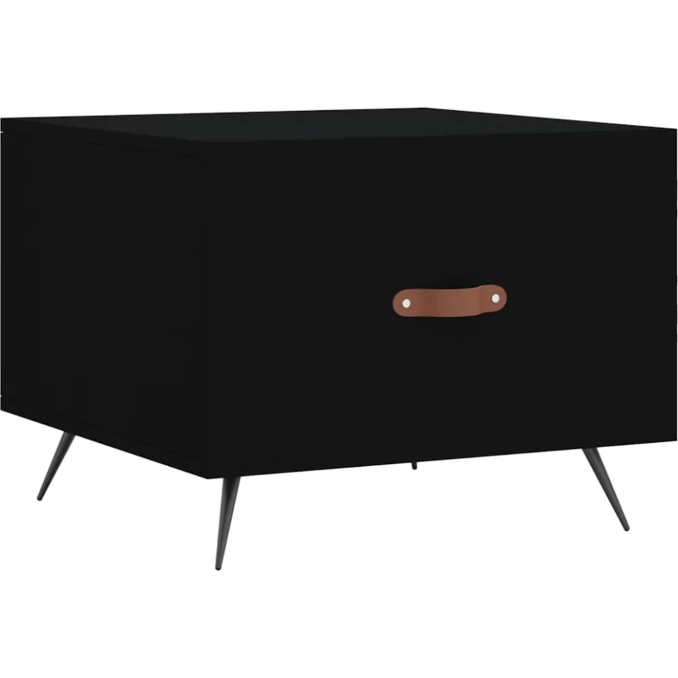vidaXL Salontafels 2 st 50x50x40 cm bewerkt hout zwart, foto 3
