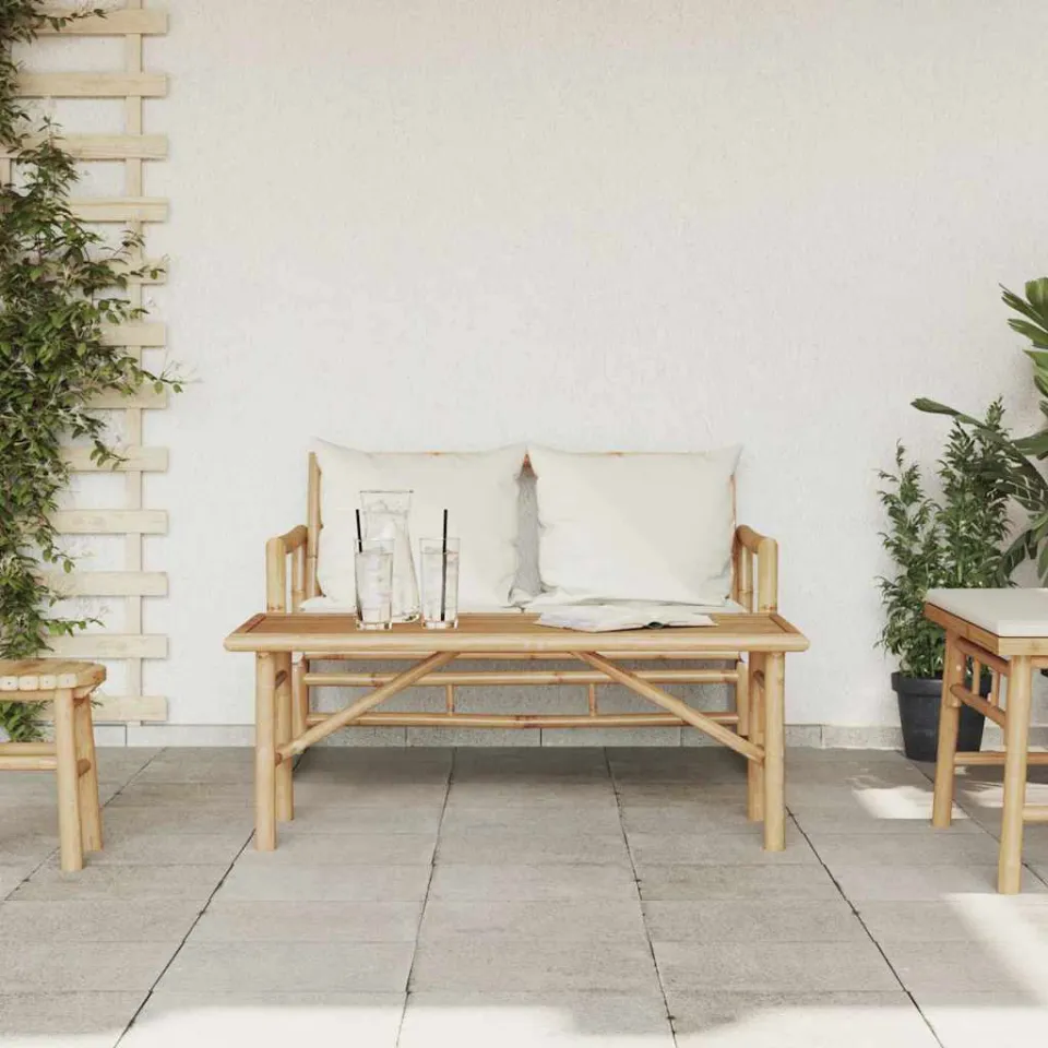 vidaXL Salontafel Bruin 110 x 50 x 43 cm Bamboe, foto 4