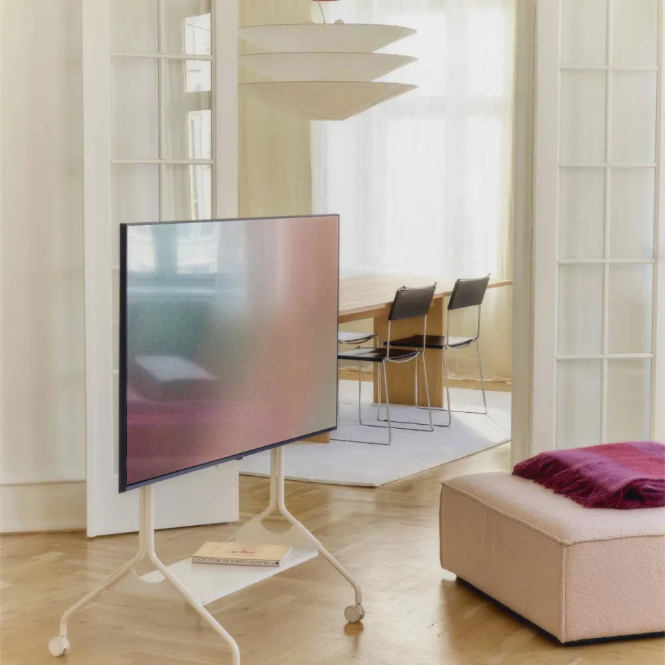 Pedestal Moon Rollin' Tall tv-standaard parelwit pearl, foto 7