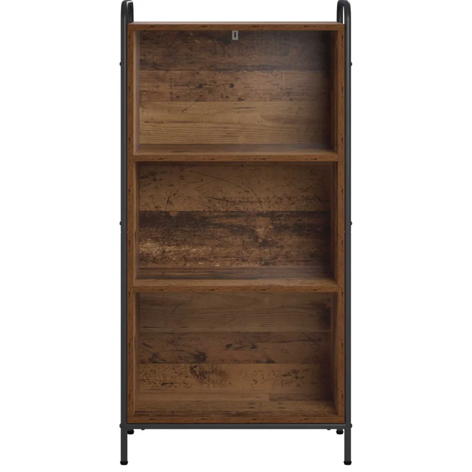 vidaXL Boekenkast 55,5 x 33 x 174 cm Bewerkt hout Oud hout Bruin