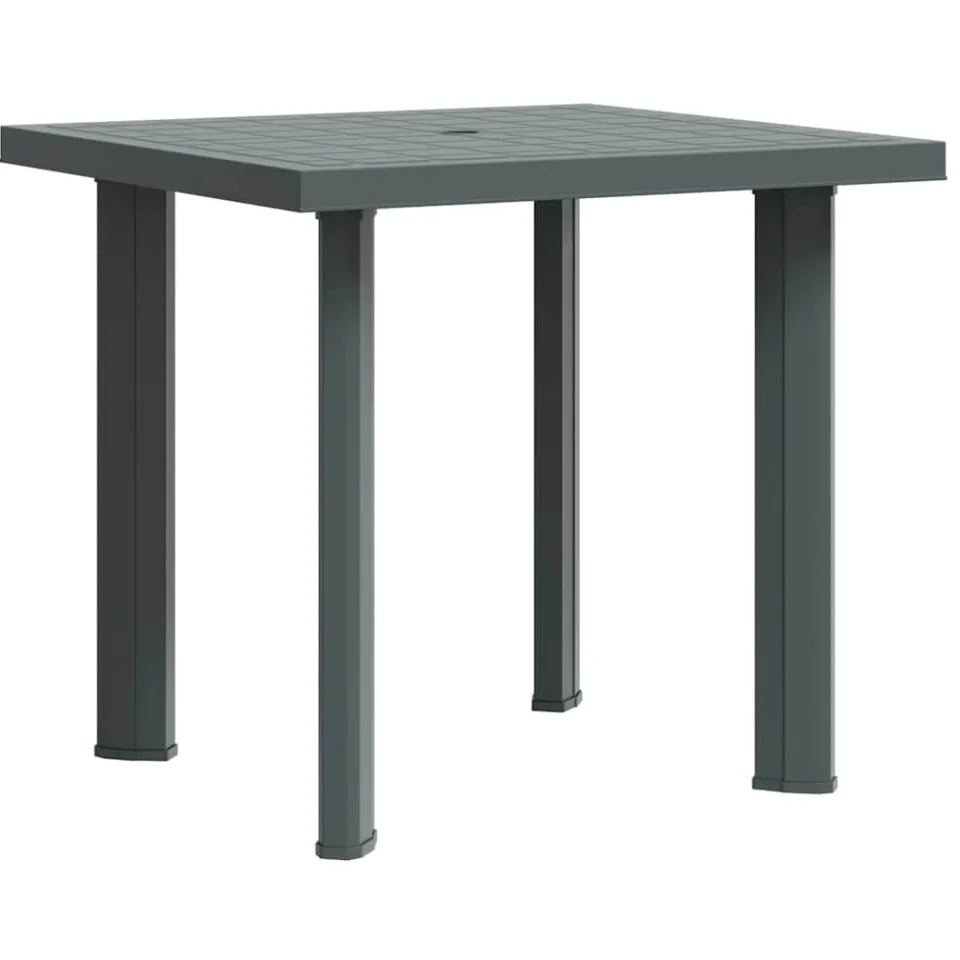 vidaXL Tuintafel 80x75x72 cm kunststof groen