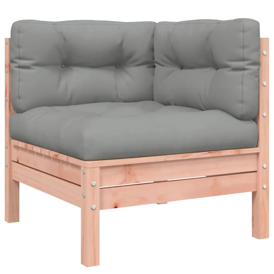 vidaXL 7-delige Loungeset met kussens massief douglas vurenhout bruin, foto 3