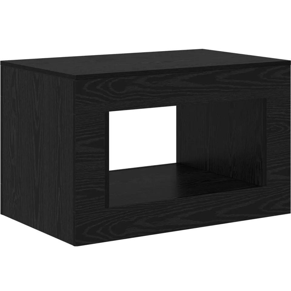 vidaXL Coffee Table Zwart eiken 80.5 x 50 x 50 cm Bewerkt hout, foto 3