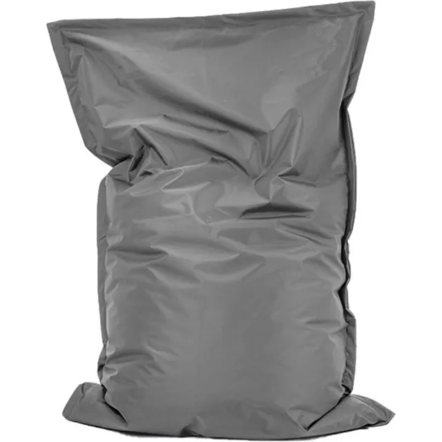 Bobbel Home Zitzak Bella - Ruime zitzakken - Kussen - Nylon - 100x150 cm - Voor Binnen en Buiten - Grijs