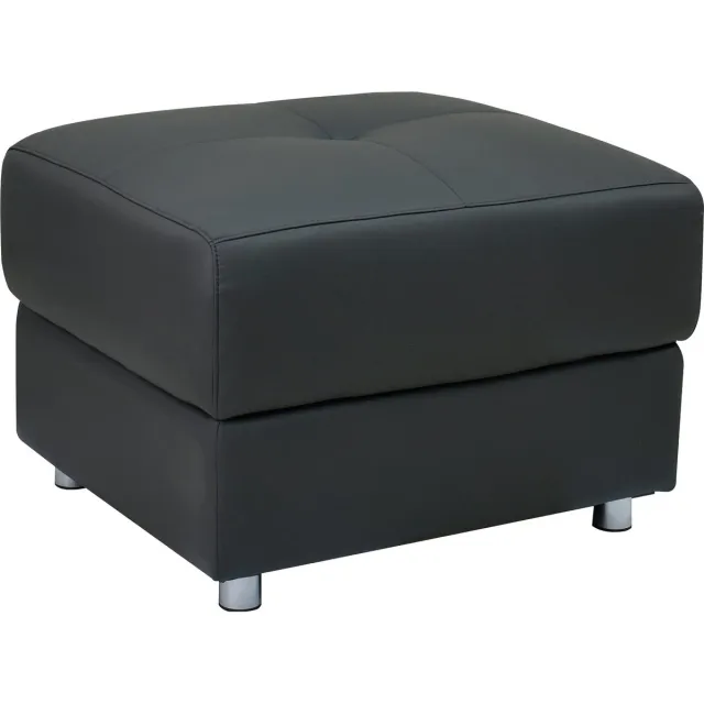 Notio Living Pareli-Poef - Grijs Leer