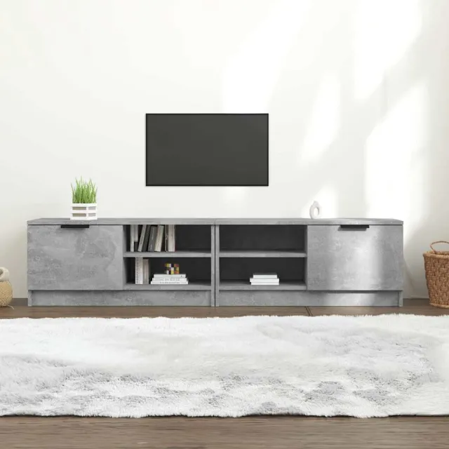 vidaXL Tv-meubels 2 st 80x35x36,5 cm bewerkt hout betongrijs grijs, foto 2