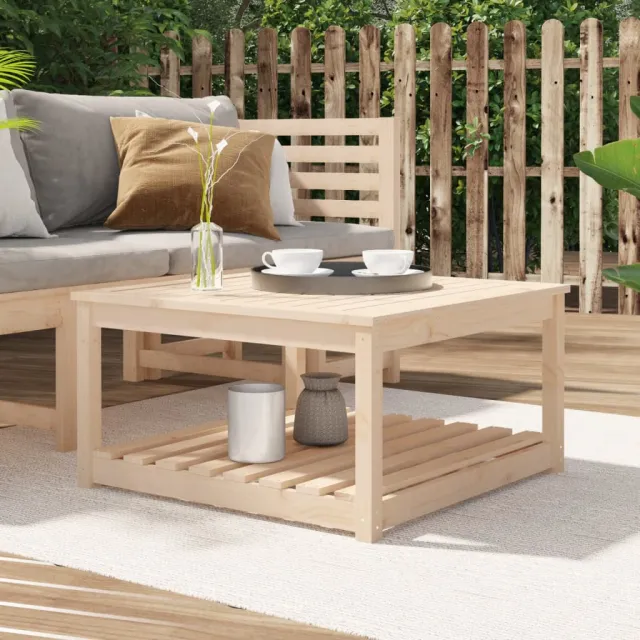 vidaXL Tuintafel 82,5x82,5x45 cm massief grenenhout Bruin